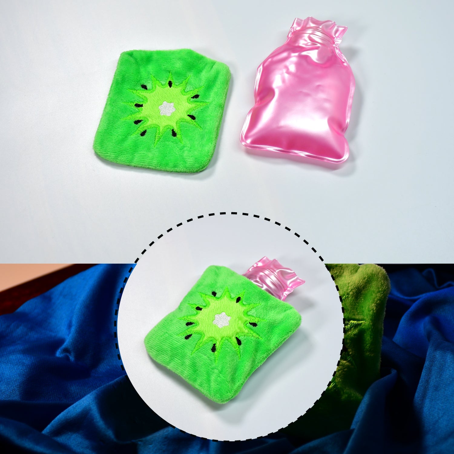 6521 Green sun small Hot Water Bag with Cover for Pain Relief, Neck, Shoulder Pain and Hand, Feet Warmer, Menstrual Cramps. DeoDap 6521 Green sun small Hot Water Bag with Cover for Pain Relief, Neck, Shoulder Pain and Hand, Feet Warmer, Menstrual Cramps. DeoDap